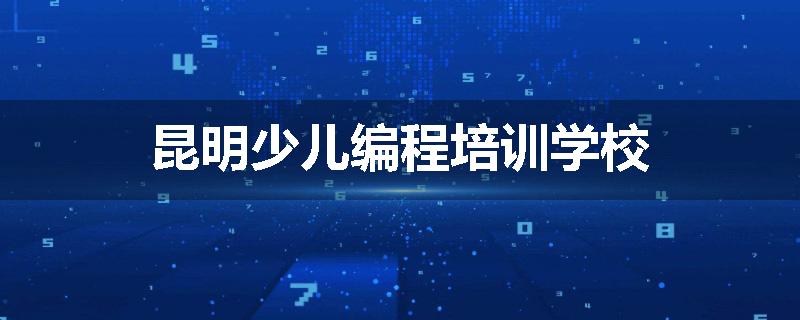 昆明少儿编程培训学校