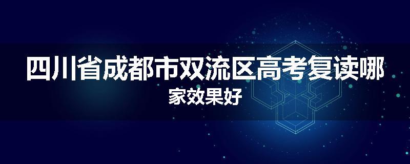 四川省成都市双流区高考复读哪家效果好