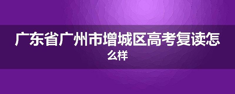 广东省广州市增城区高考复读怎么样