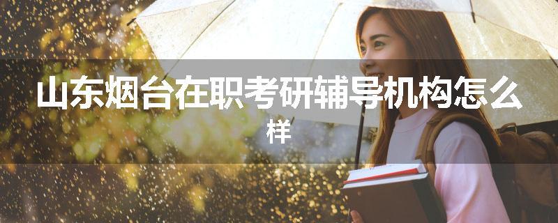 山东烟台在职考研辅导机构怎么样