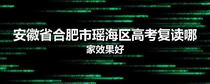 安徽省合肥市瑶海区高考复读哪家效果好