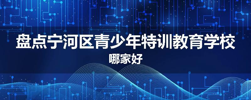 盘点宁河区青少年特训教育学校哪家好