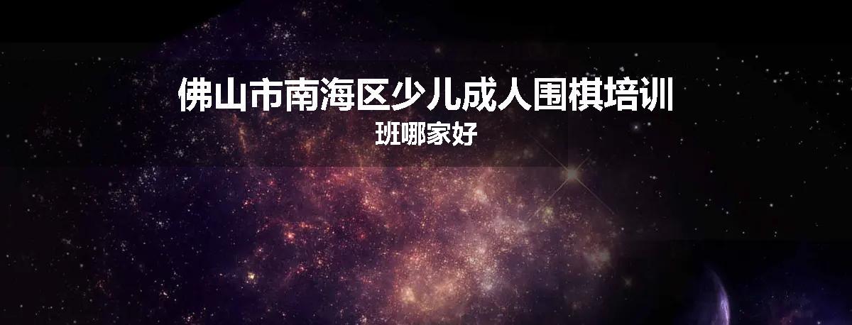 佛山市南海区少儿成人围棋培训班哪家好