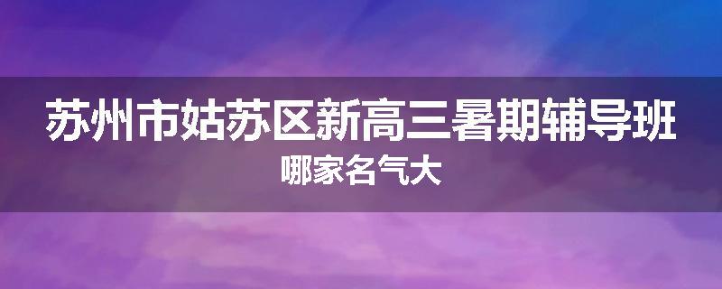 苏州市姑苏区新高三暑期辅导班哪家名气大