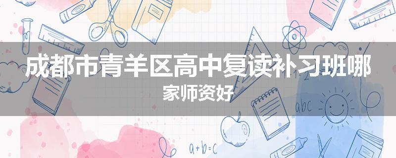 成都市青羊区高中复读补习班哪家师资好