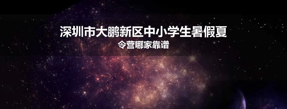 深圳市大鹏新区中小学生暑假夏令营哪家靠谱