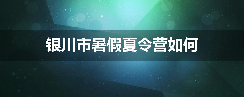 银川市暑假夏令营如何