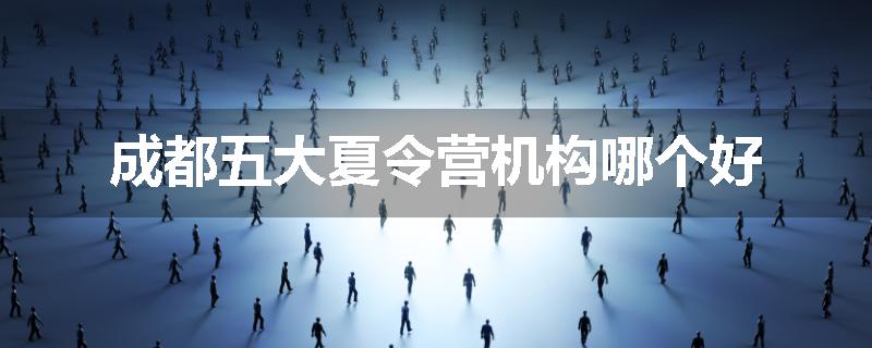 成都五大夏令营机构哪个好