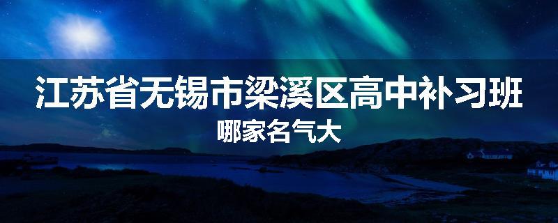 江苏省无锡市梁溪区高中补习班哪家名气大