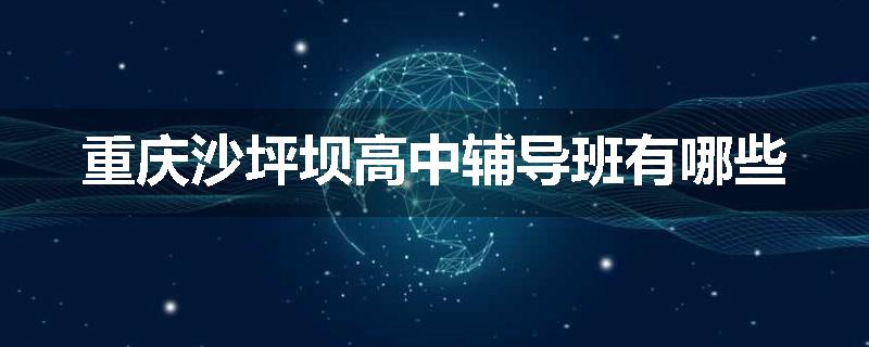 重庆沙坪坝高中辅导班有哪些