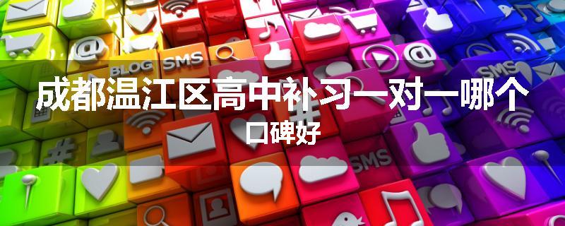 成都温江区高中补习一对一哪个口碑好