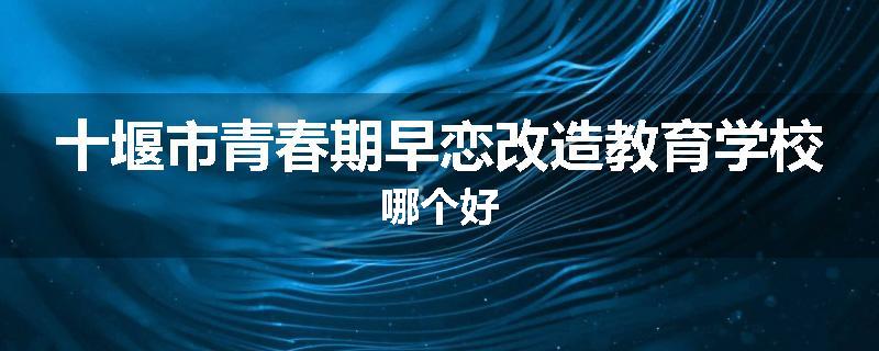十堰市青春期早恋改造教育学校哪个好