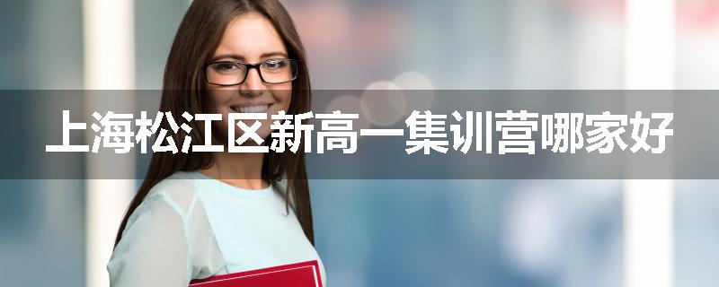 上海松江区新高一集训营哪家好