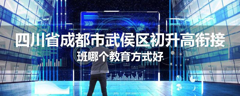 四川省成都市武侯区初升高衔接班哪个教育方式好