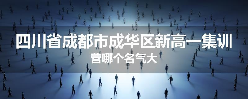四川省成都市成华区新高一集训营哪个名气大