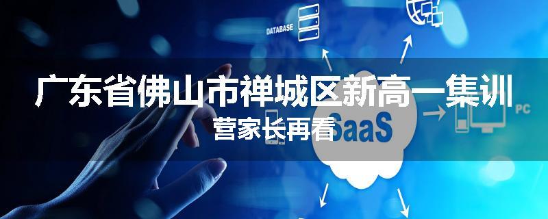广东省佛山市禅城区新高一集训营家长再看