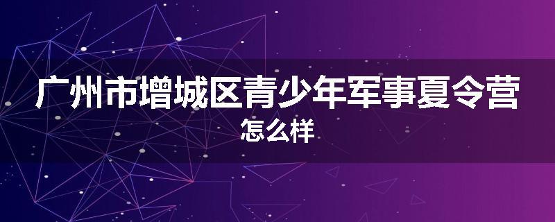 广州市增城区青少年军事夏令营怎么样