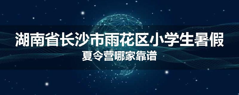 湖南省长沙市雨花区小学生暑假夏令营哪家靠谱