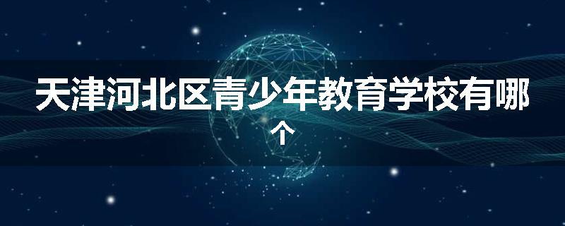 天津河北区青少年教育学校有哪个