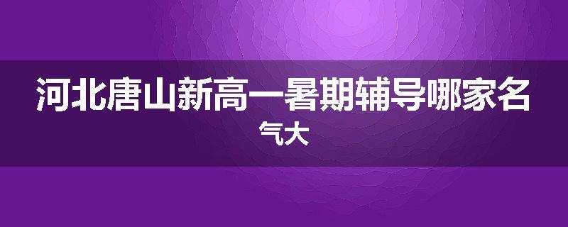 河北唐山新高一暑期辅导哪家名气大
