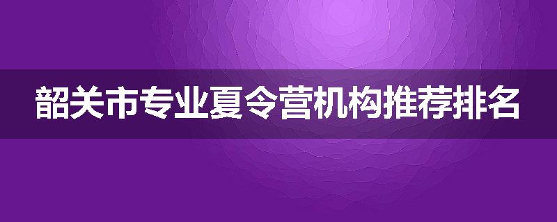 韶关市专业夏令营机构推荐排名