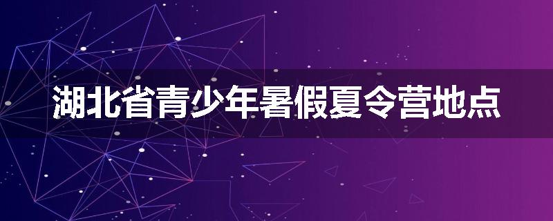湖北省青少年暑假夏令营地点