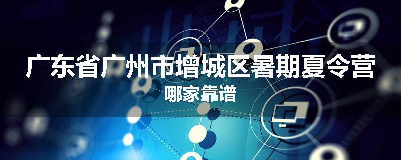 广东省广州市增城区暑期夏令营哪家靠谱