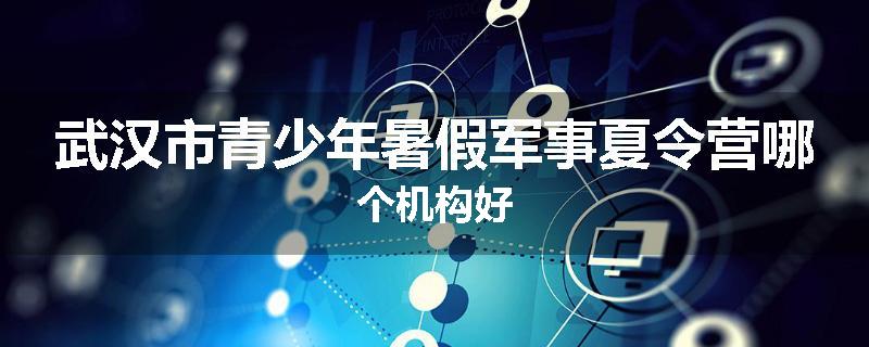 武汉市青少年暑假军事夏令营哪个机构好