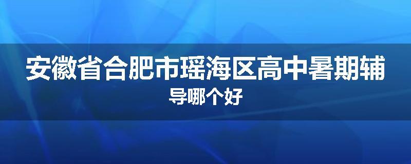 安徽省合肥市瑶海区高中暑期辅导哪个好