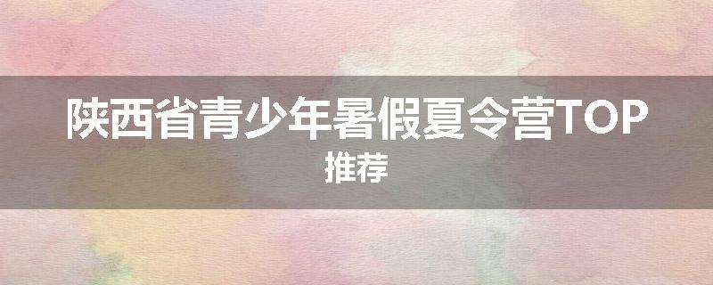 陕西省青少年暑假夏令营TOP推荐