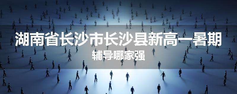 湖南省长沙市长沙县新高一暑期辅导哪家强