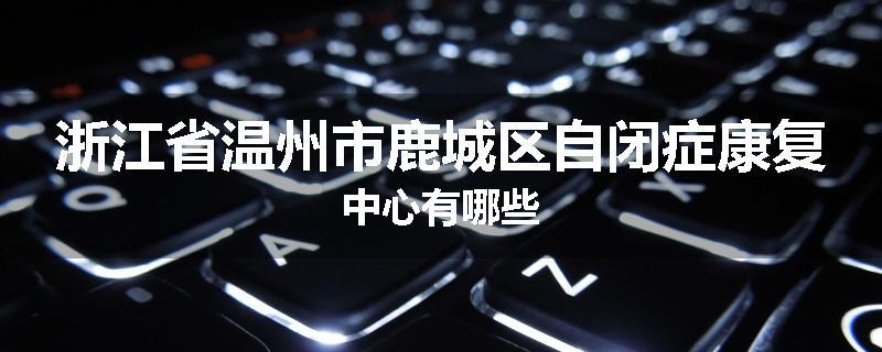 浙江省温州市鹿城区自闭症康复中心有哪些