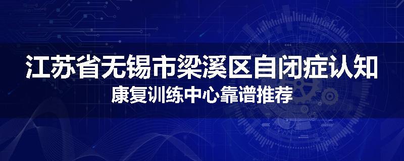 江苏省无锡市梁溪区自闭症认知康复训练中心靠谱推荐