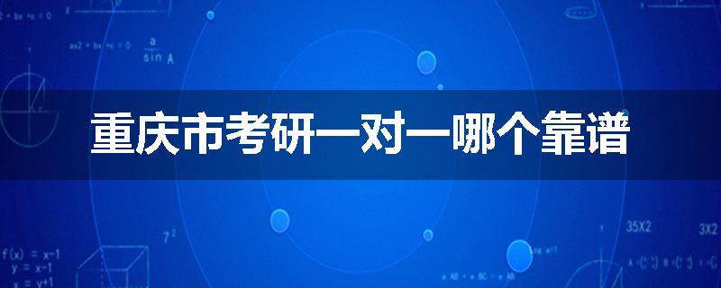 重庆市考研一对一哪个靠谱