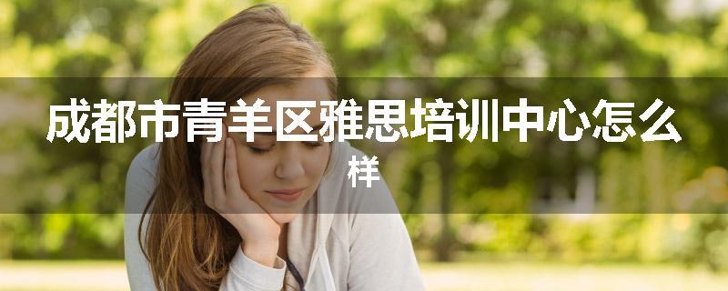 成都市青羊区雅思培训中心怎么样