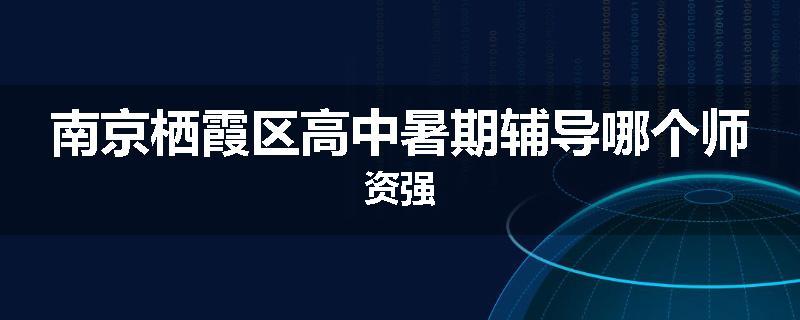 南京栖霞区高中暑期辅导哪个师资强
