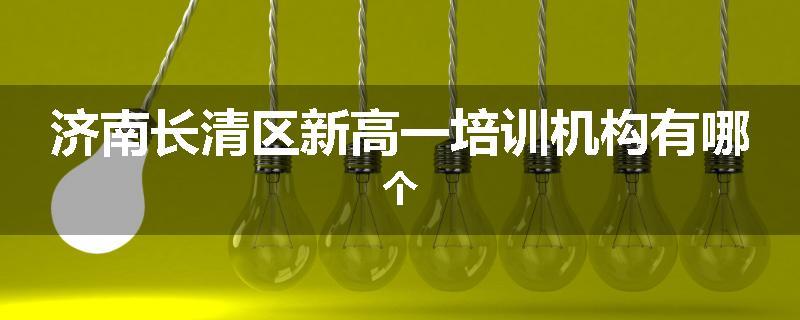 济南长清区新高一培训机构有哪个