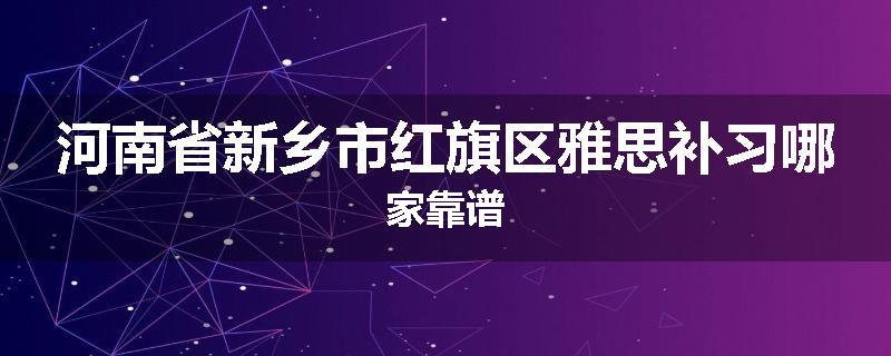 河南省新乡市红旗区雅思补习哪家靠谱