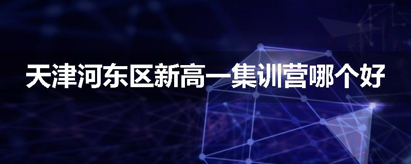 天津河东区新高一集训营哪个好