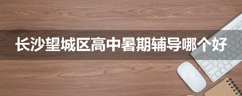 长沙望城区高中暑期辅导哪个好