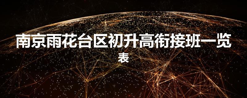 南京雨花台区初升高衔接班一览表