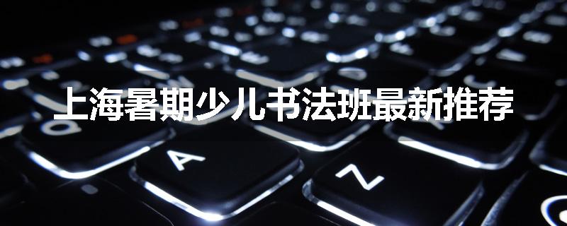 上海暑期少儿书法班最新推荐