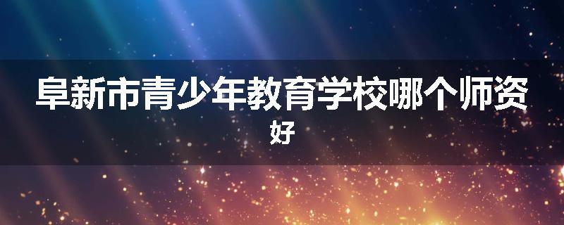 阜新市青少年教育学校哪个师资好