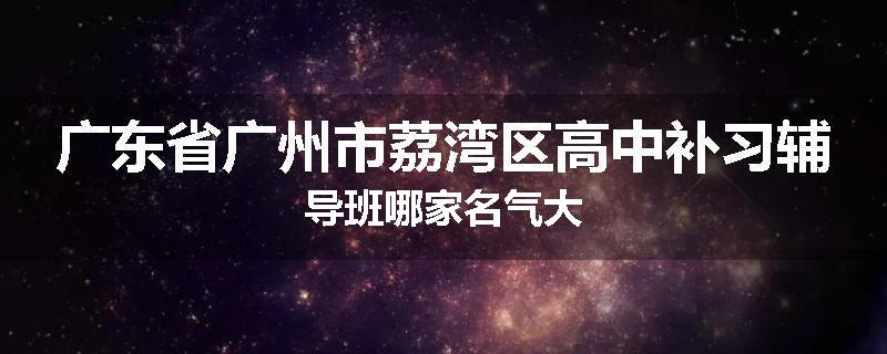 广东省广州市荔湾区高中补习辅导班哪家名气大