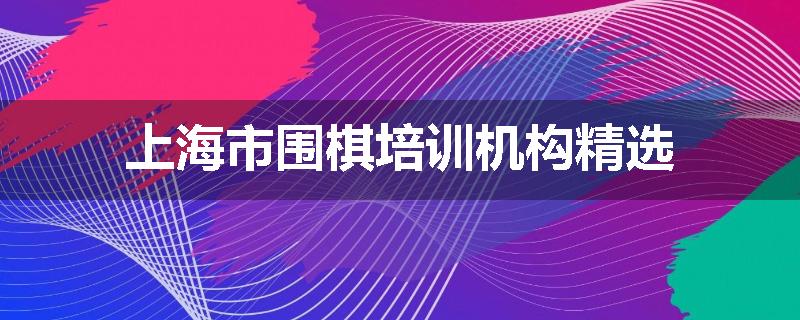 上海市围棋培训机构精选