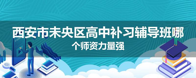 西安市未央区高中补习辅导班哪个师资力量强