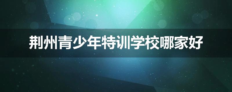 荆州青少年特训学校哪家好