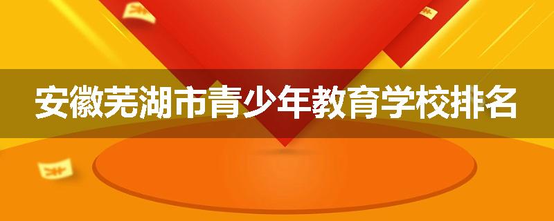 安徽芜湖市青少年教育学校排名