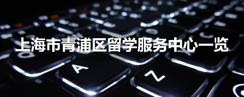 上海市青浦区留学服务中心一览
