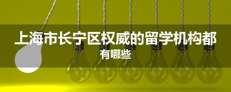 上海市长宁区权威的留学机构都有哪些